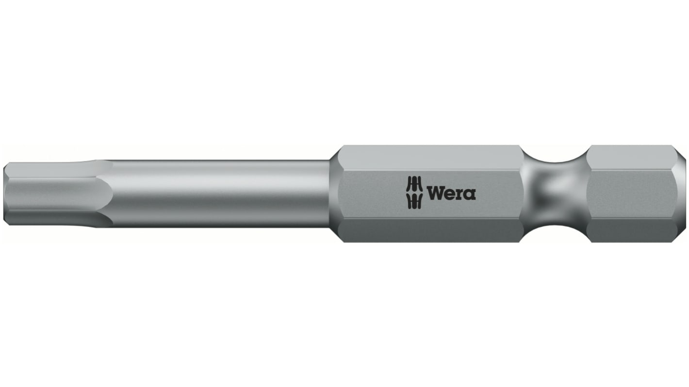 Wera Hexagon Plus BO Screwdriver Bit, 3 mm Tip, 89 mm Overall