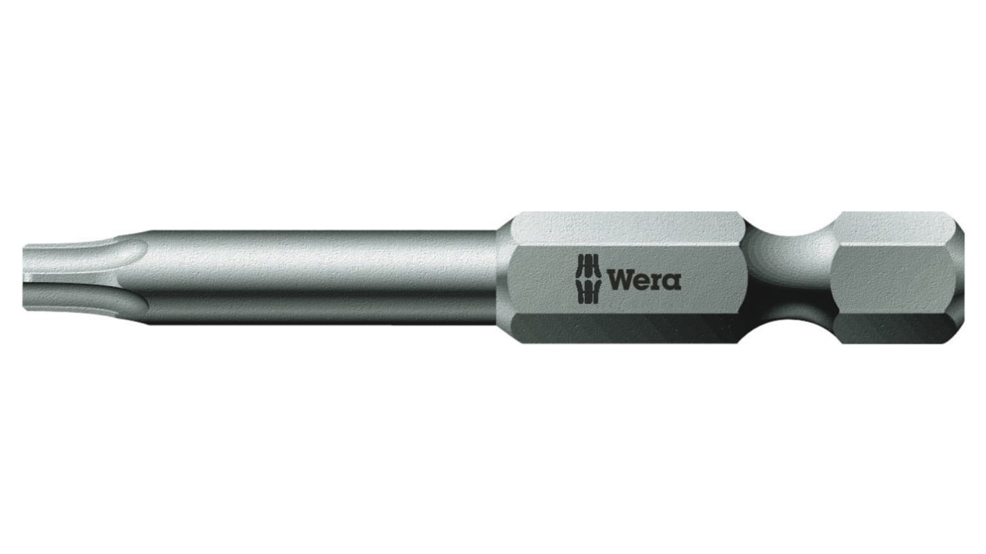 Wera Torx Screwdriver Bit, T20 Tip, 50 mm Overall