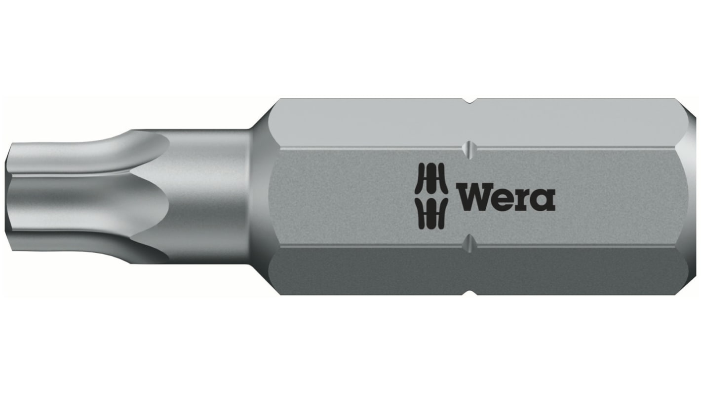 Wera Torx Screwdriver Bit, T5 Tip, 25 mm Overall