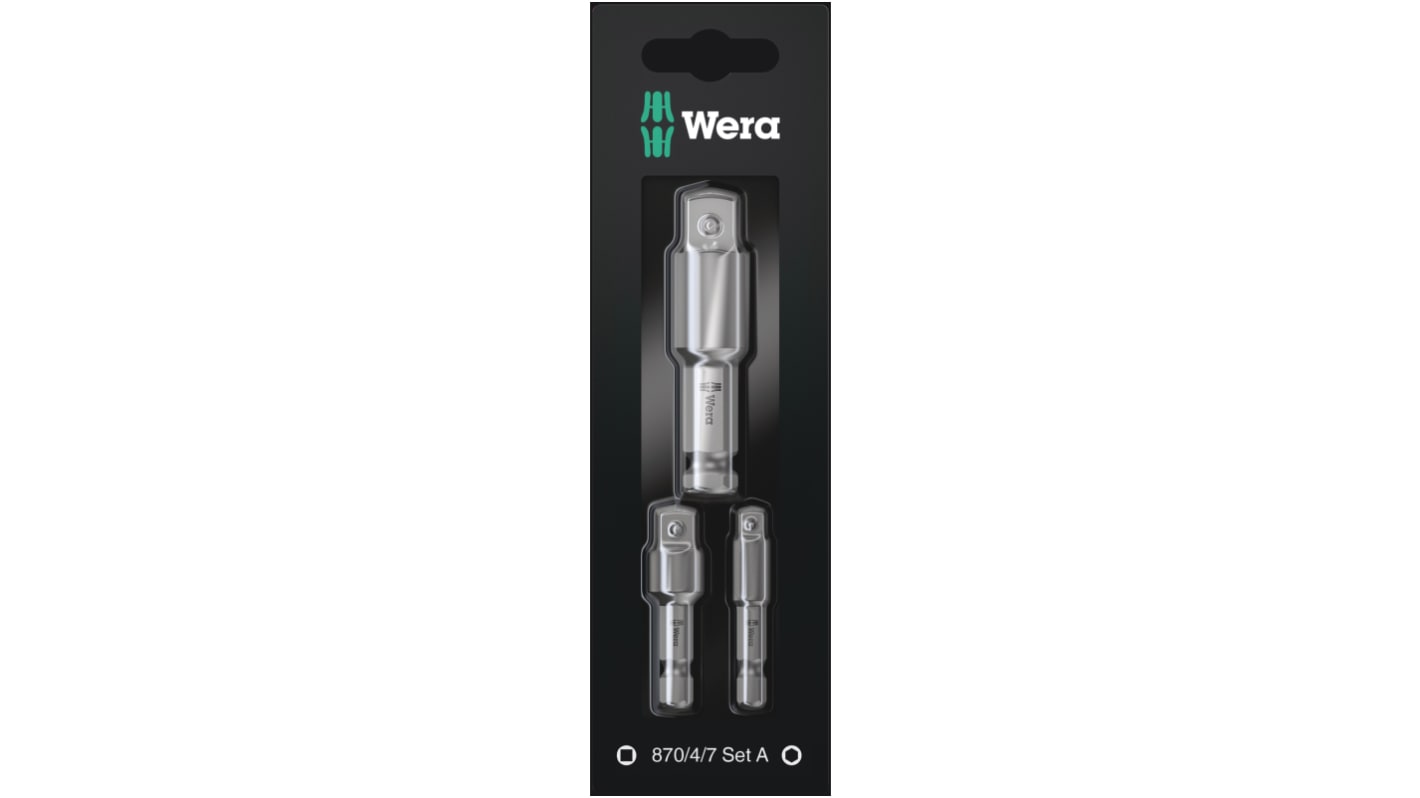 ドリルアクセサリ Wera 50 mm (870/4)、75 mm (870/7) 電動ドリル / ドリルドライバ用