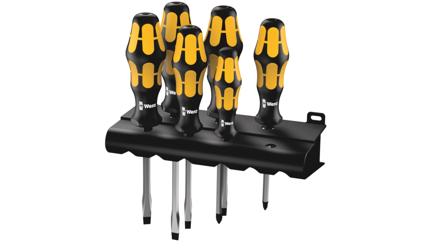 Wera Phillips; Slotted Screwdriver Set, 6-Piece