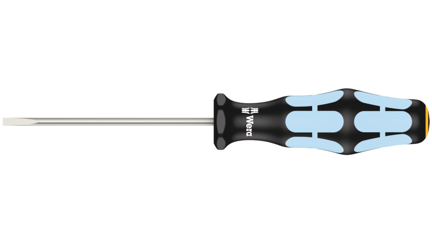 Wera Flat, 3 mm Tip, 80 mm Blade, 161 mm Overall