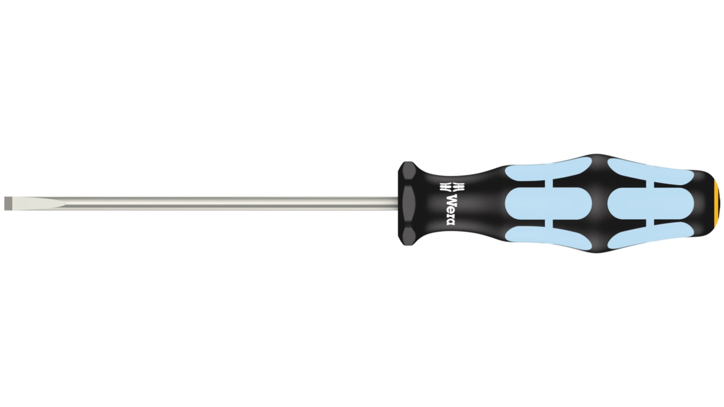 Wera Slotted  Screwdriver, 3.5 mm Tip, 100 mm Blade, 181 mm Overall