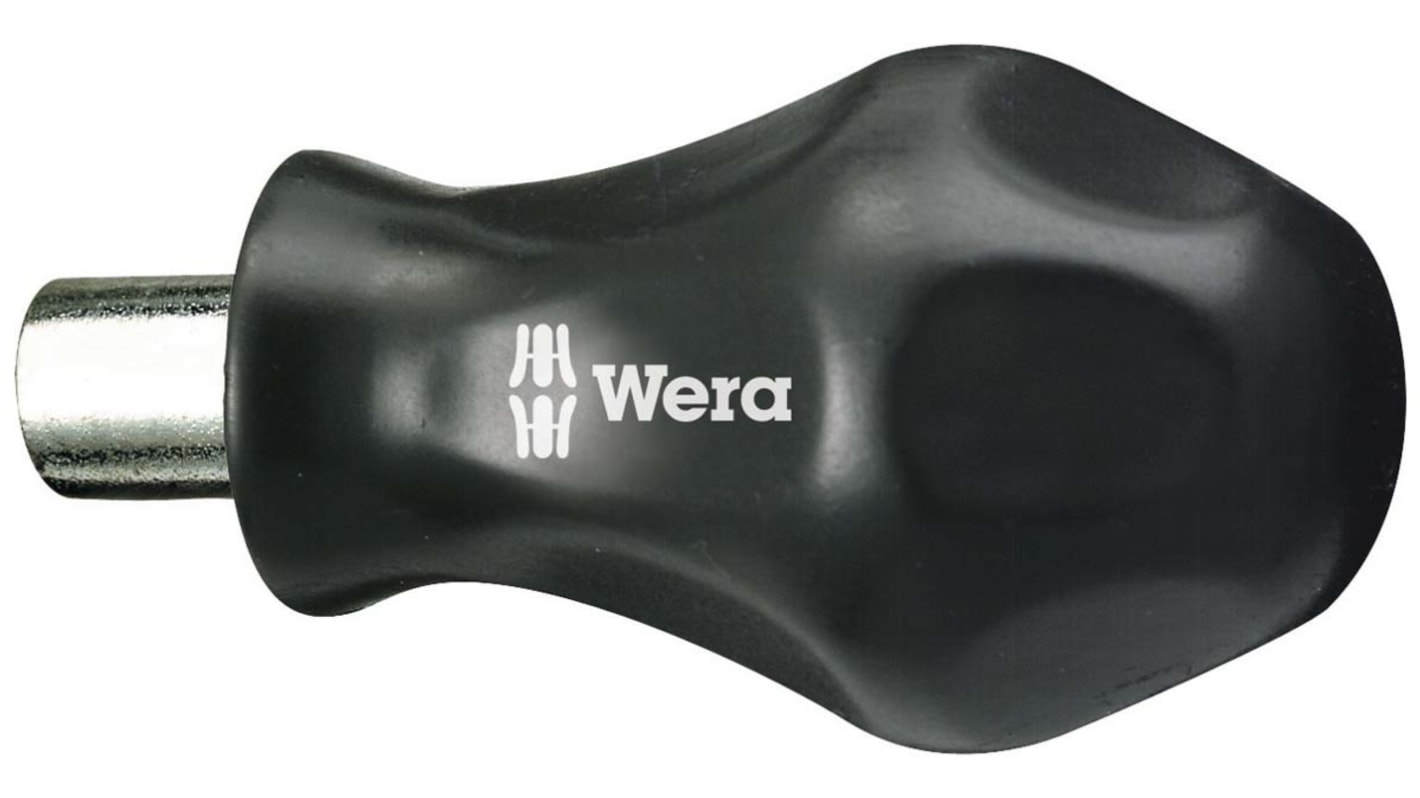 Wera Hexagon Screwdriver, 1/4 in Tip, 10 mm Blade, 64 mm Overall