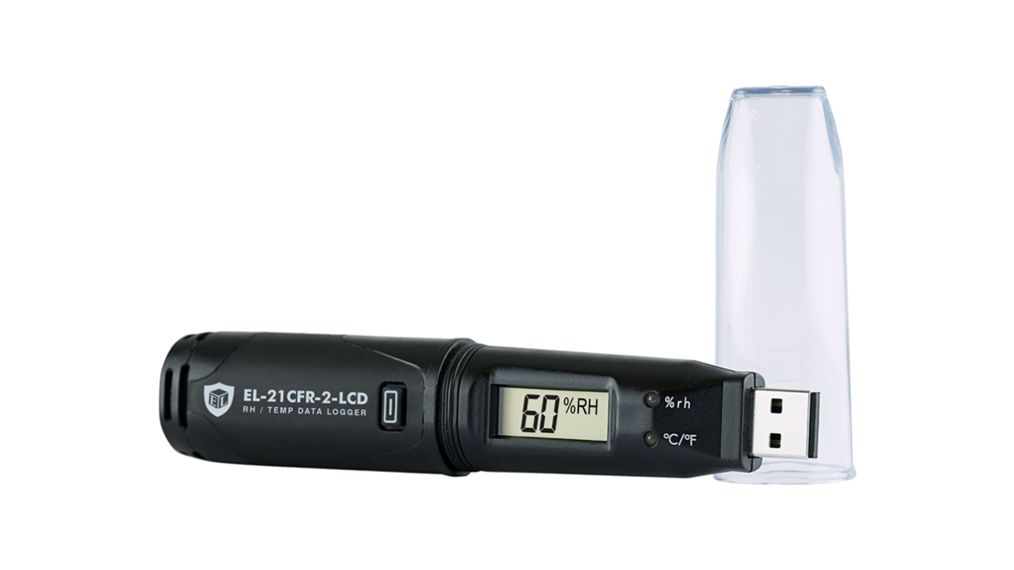 Lascar EL-21CFR-2-LCD Temperature & Humidity Data Logger, USB