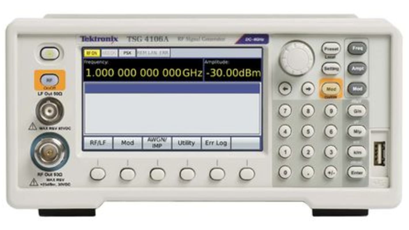 Tektronix Funktionsgenerator 950kHz → 4GHz, Ethernet, GPIB, RS232, USB, ISO-kalibriert