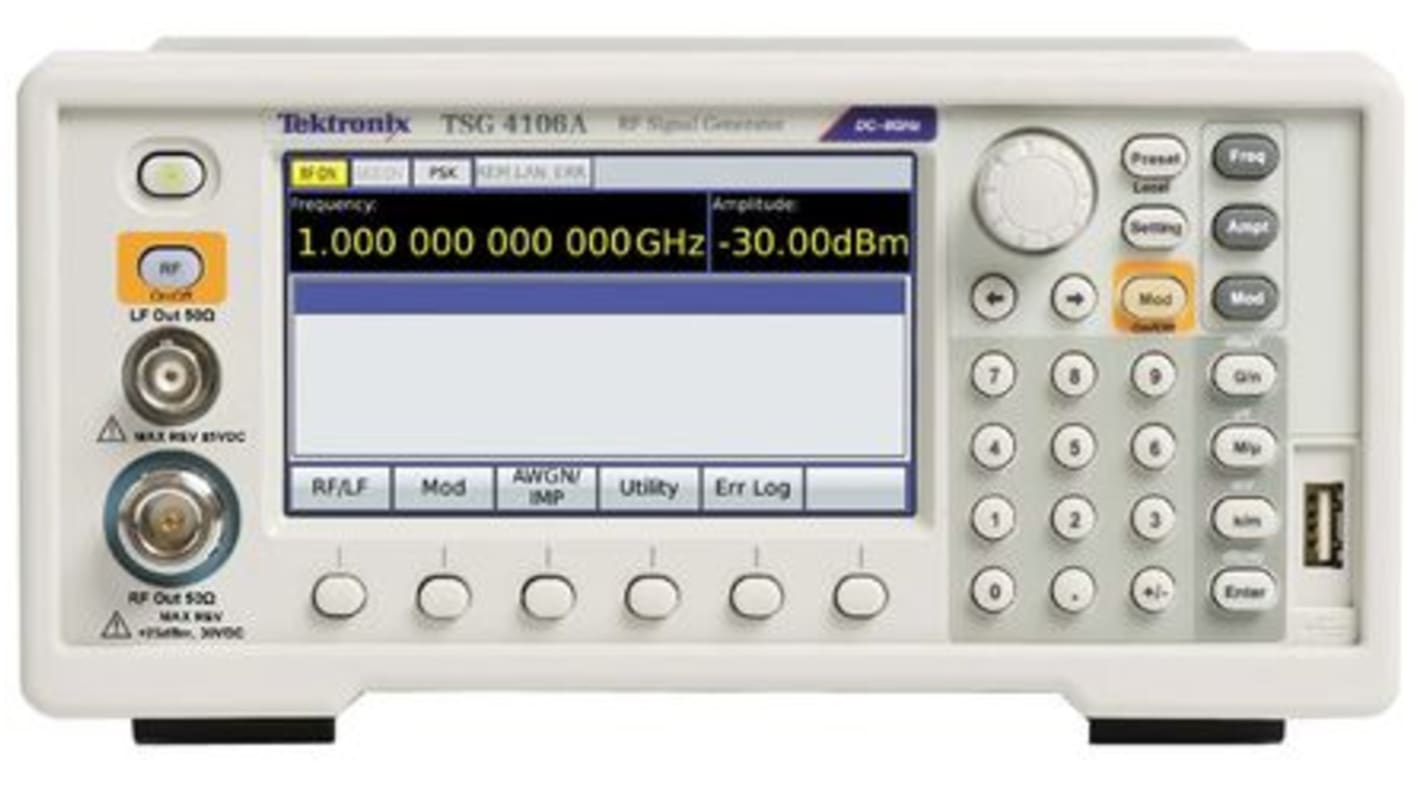 Generatore di funzioni Tektronix, 6GHz, interfacce multiple, Cert. LAT