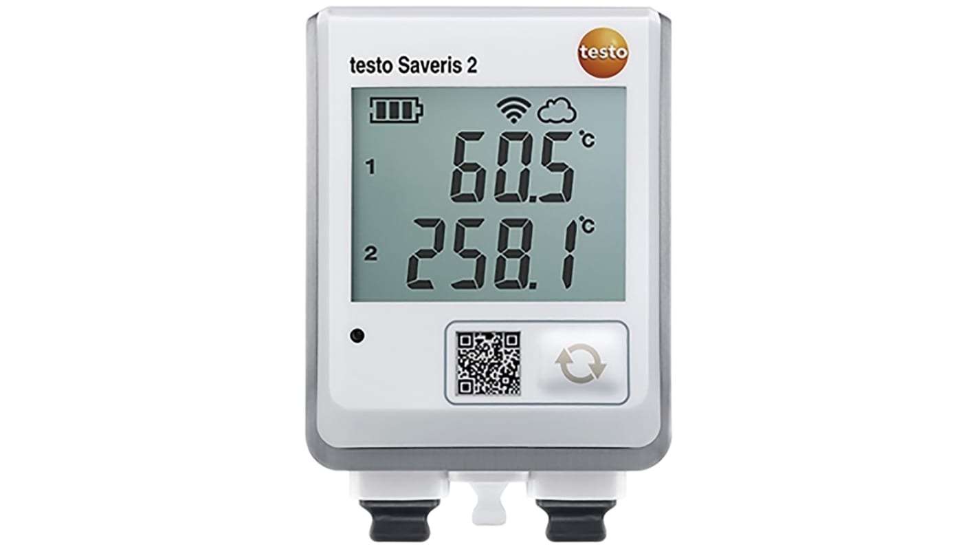 Registrador de datos Testo Saveris 2-T3, para Temperatura, con alarma, display LCD, interfaz USB