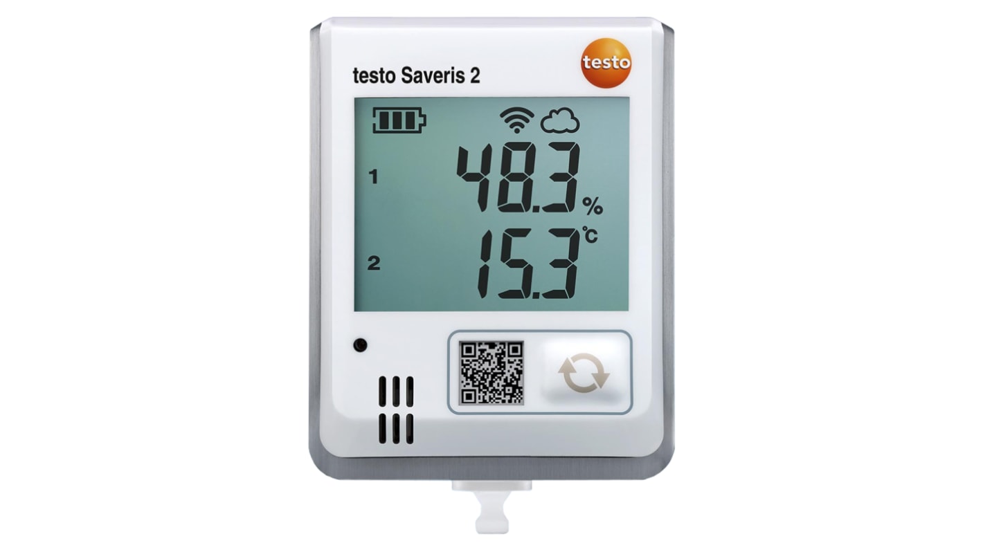Testo Feuchtigkeit, Temperatur Datenlogger, -30°C → +50°C / 100%RH, Sensor NTC