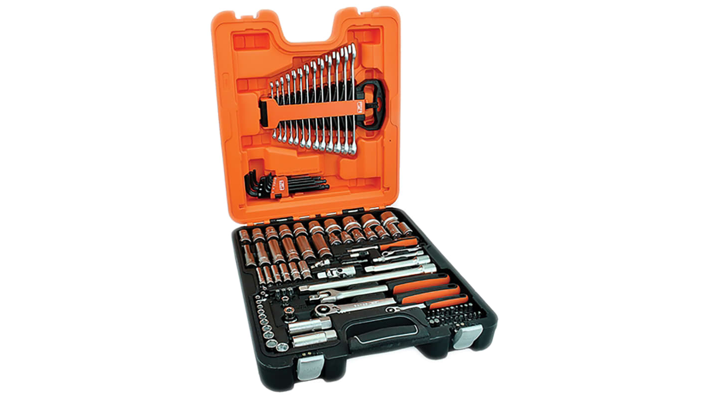 S103 Bahco 103Piece Metric 1/2 in; 1/4 in Deep Socket/Standard