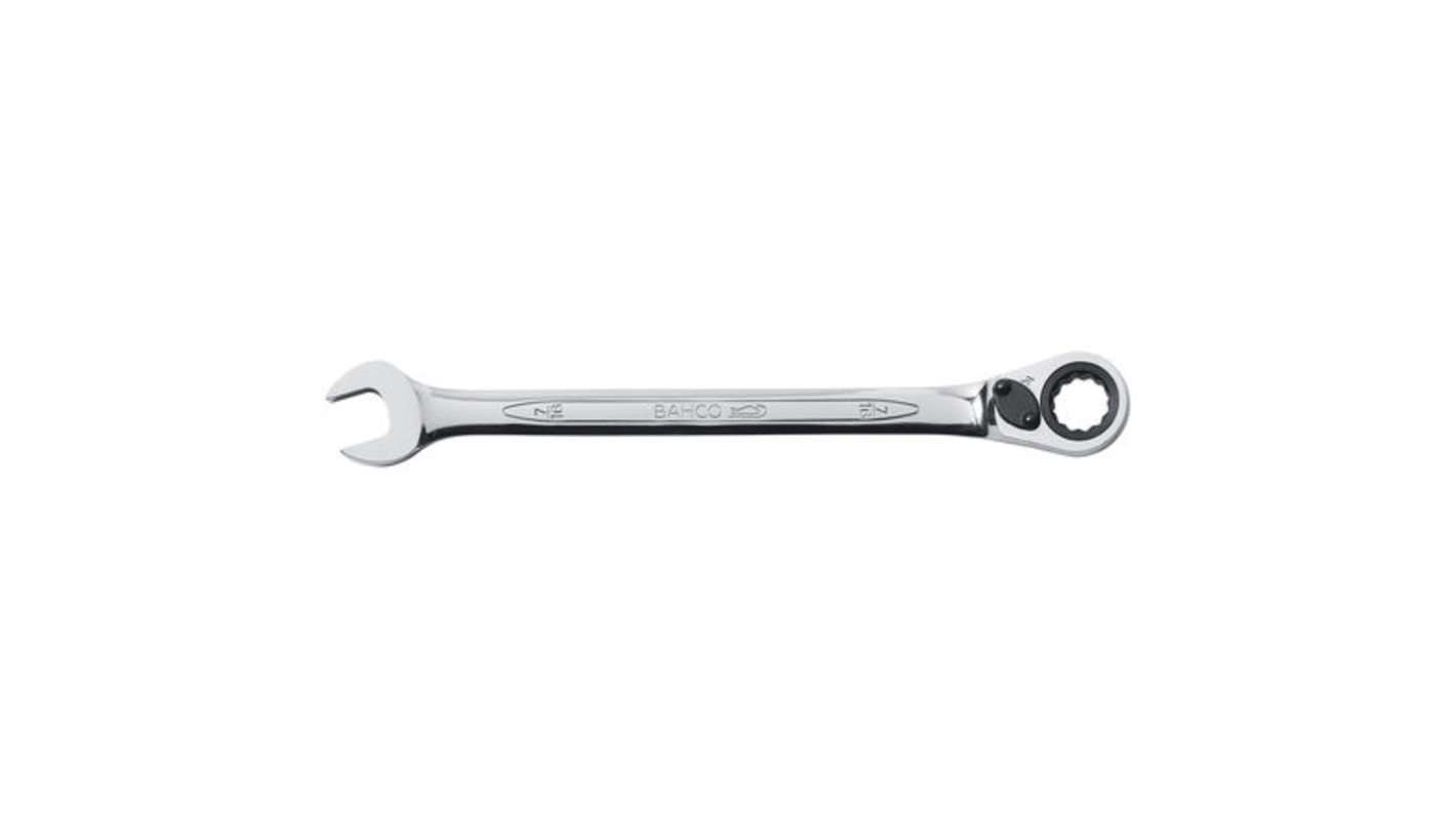 Bahco Ratchet Spanner, Imperial, Double Ended, 140 mm Overall