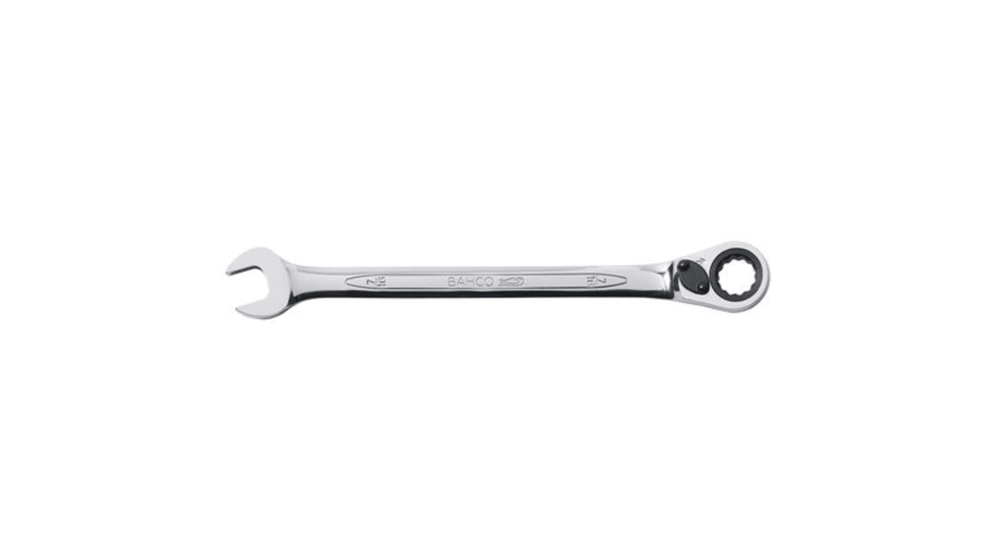 Bahco Ratchet Spanner, Imperial, Double Ended, 208 mm Overall