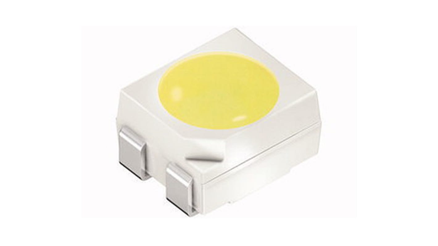 ams OSRAM LED, 2 tüskés, felületre szerelhető, Fehér, 150 → 610 mlm, 45 → 224 mcd, 2,75 V, 120 °, TOPLED