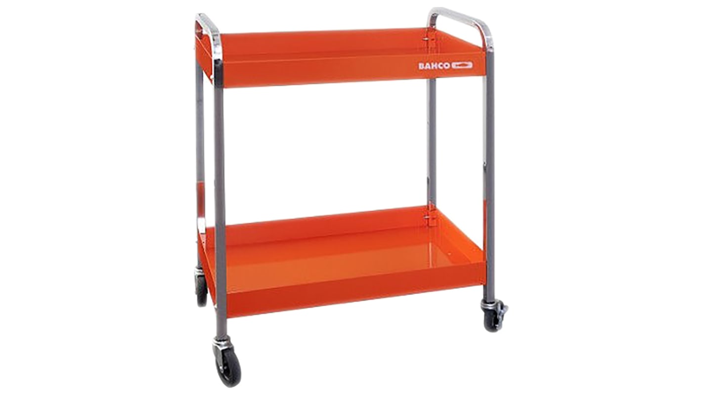 Bahco Trolley mit 2 Ebenen, Aluminium Rahmen, 759 x 432 x 1025mm, max. 30 (per shelf) kg pro Ablage, 759mm