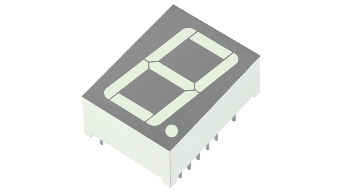 Afficheur LED Vert à Anodes communes, Kingbright, SA08-21CGKWA 570 nm