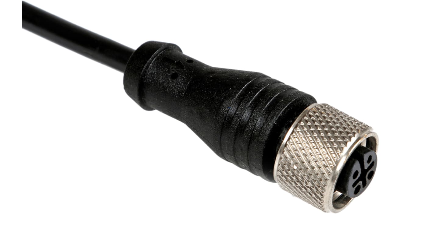 Cable de conexión RS PRO, con. A M12 Hembra, 5 polos, con. B Sin terminación, long. 2m, 60 V, 4 A, IP67