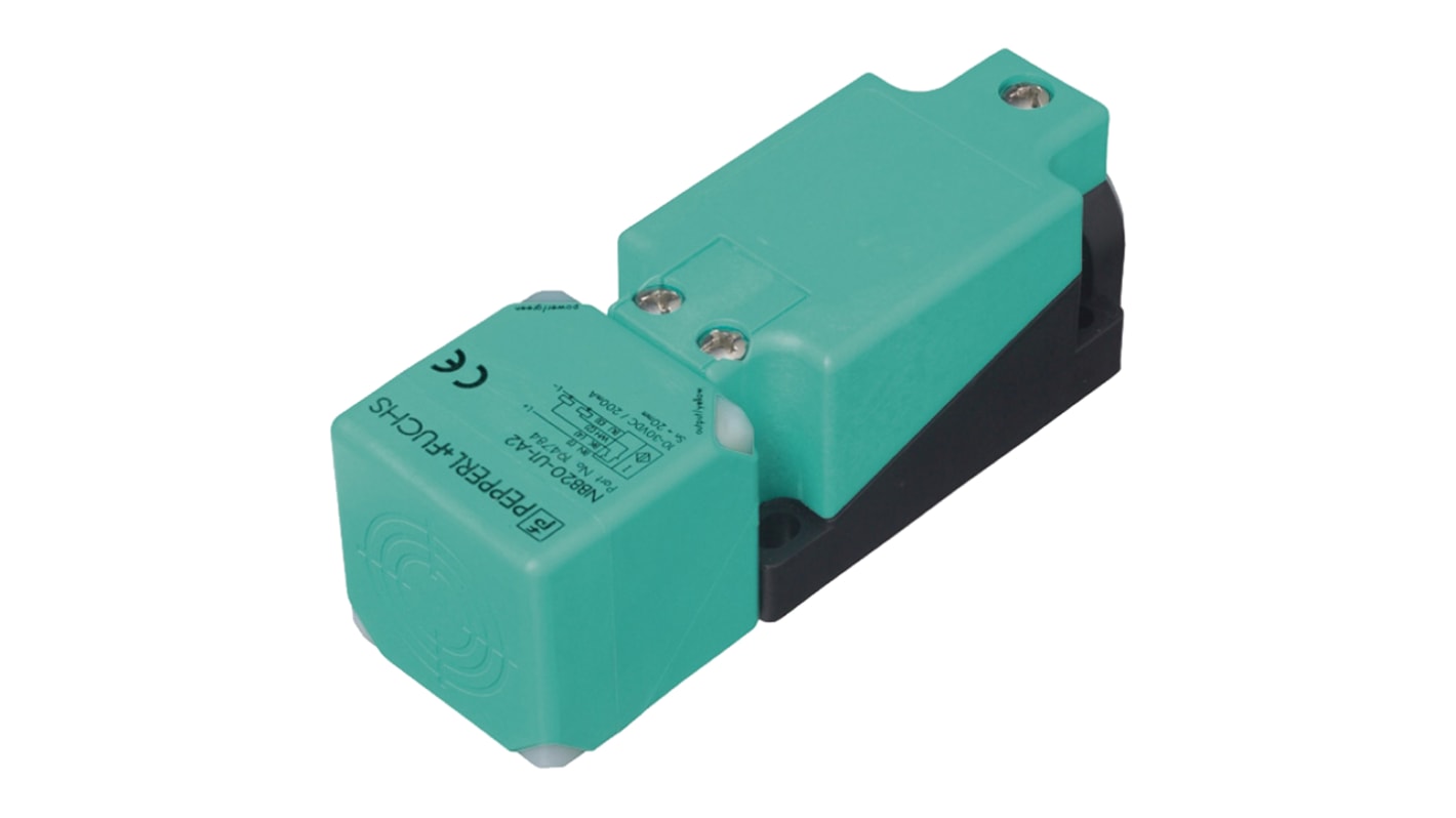 Pepperl + Fuchs Inductive Block-Style Proximity Sensor, 15 mm Detection, 5 → 60 V dc, IP68, IP69K