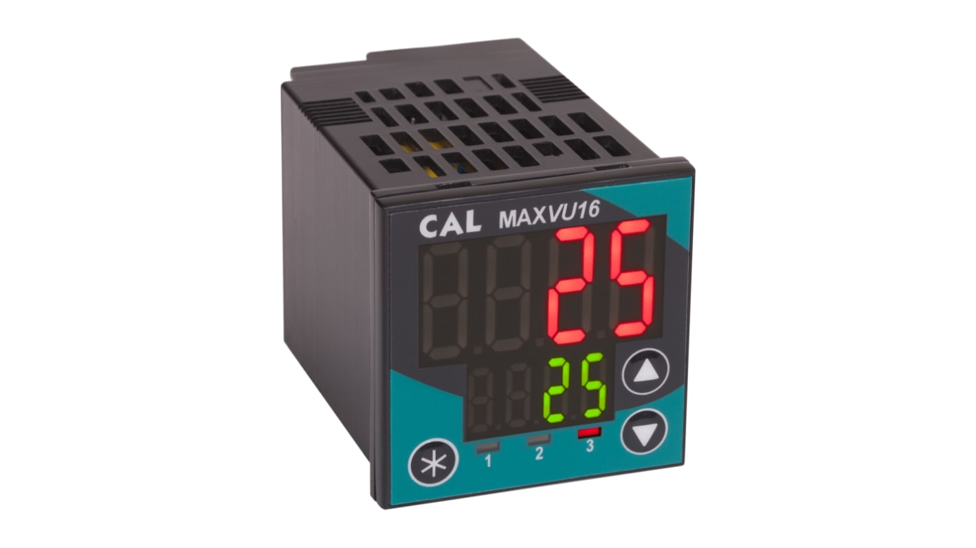 Régulateur de température PID CAL, MAXVU16, 110→240 V c.a., 48 x 48mm, 3 sorties , Relais