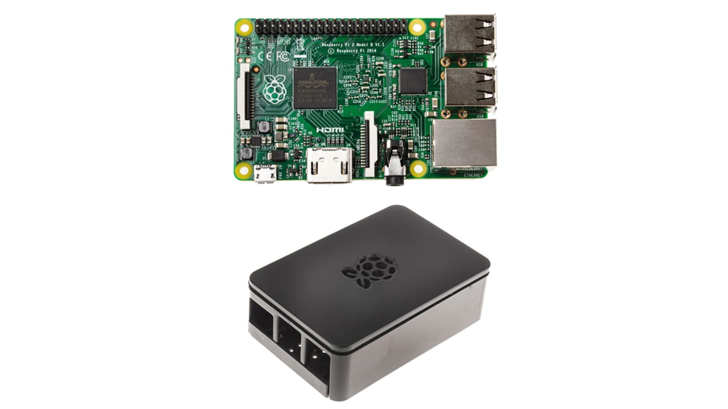 Bundle - Pi 2 B, Black Case