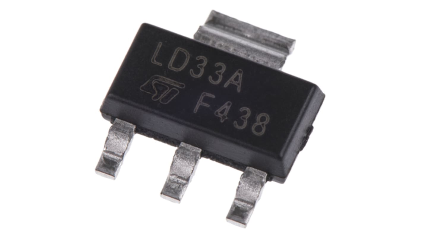 P-Channel MOSFET, 3 A, 60 V, 3-Pin SOT-223 STMicroelectronics STN3P6F6