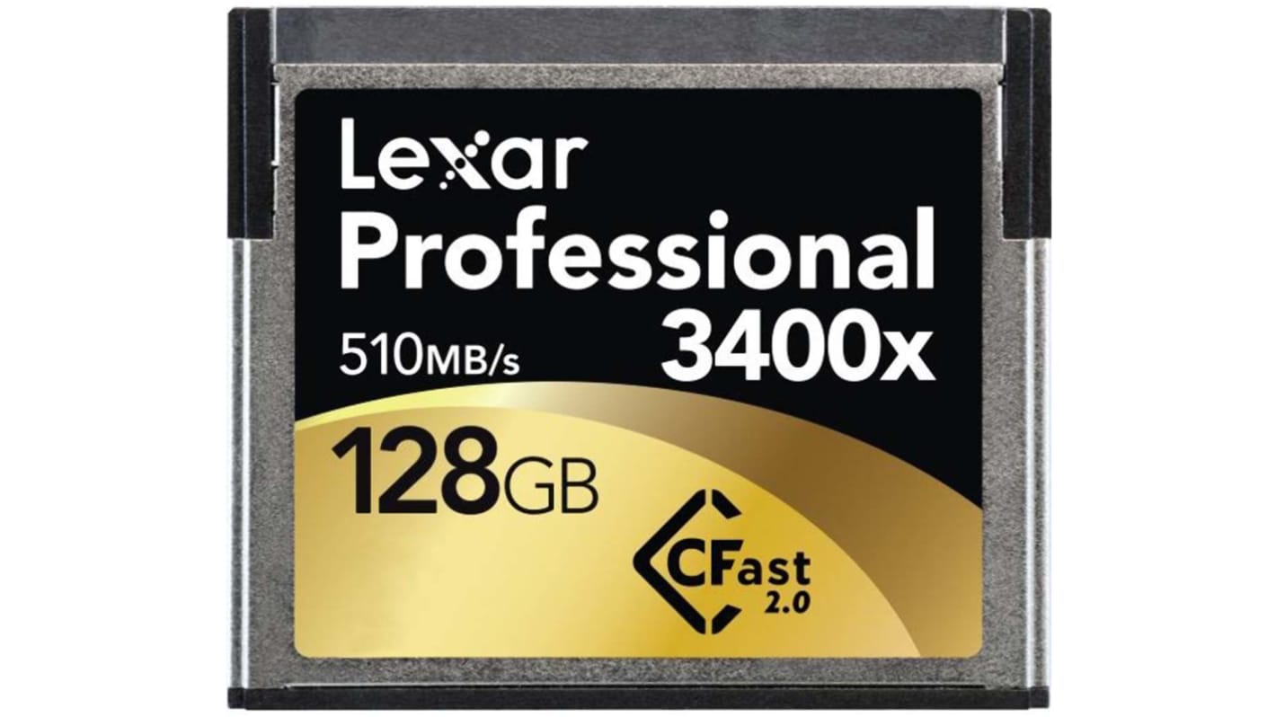 Carte Compact Flash Lexar CFast 128 Go Connecteurs professionnels