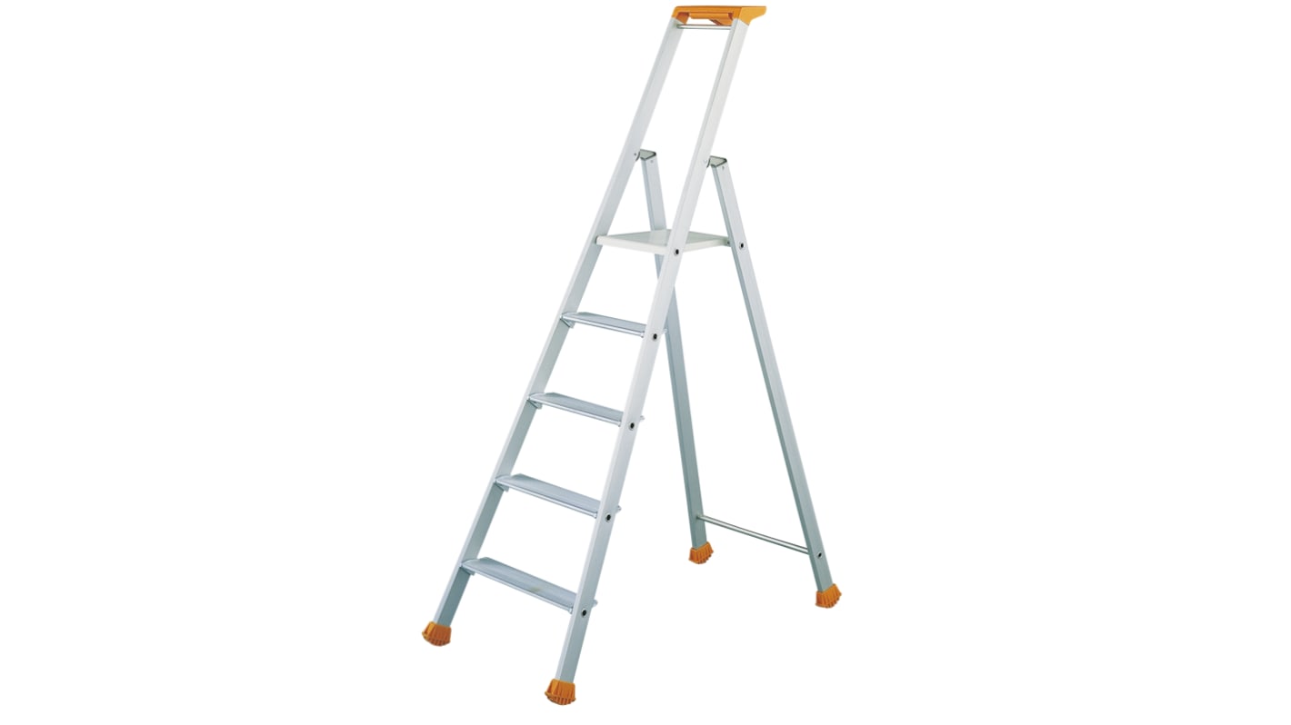 02370005 | TUBESCA 5 steps Step Ladder, 1.1m platform height, 1.75m ...
