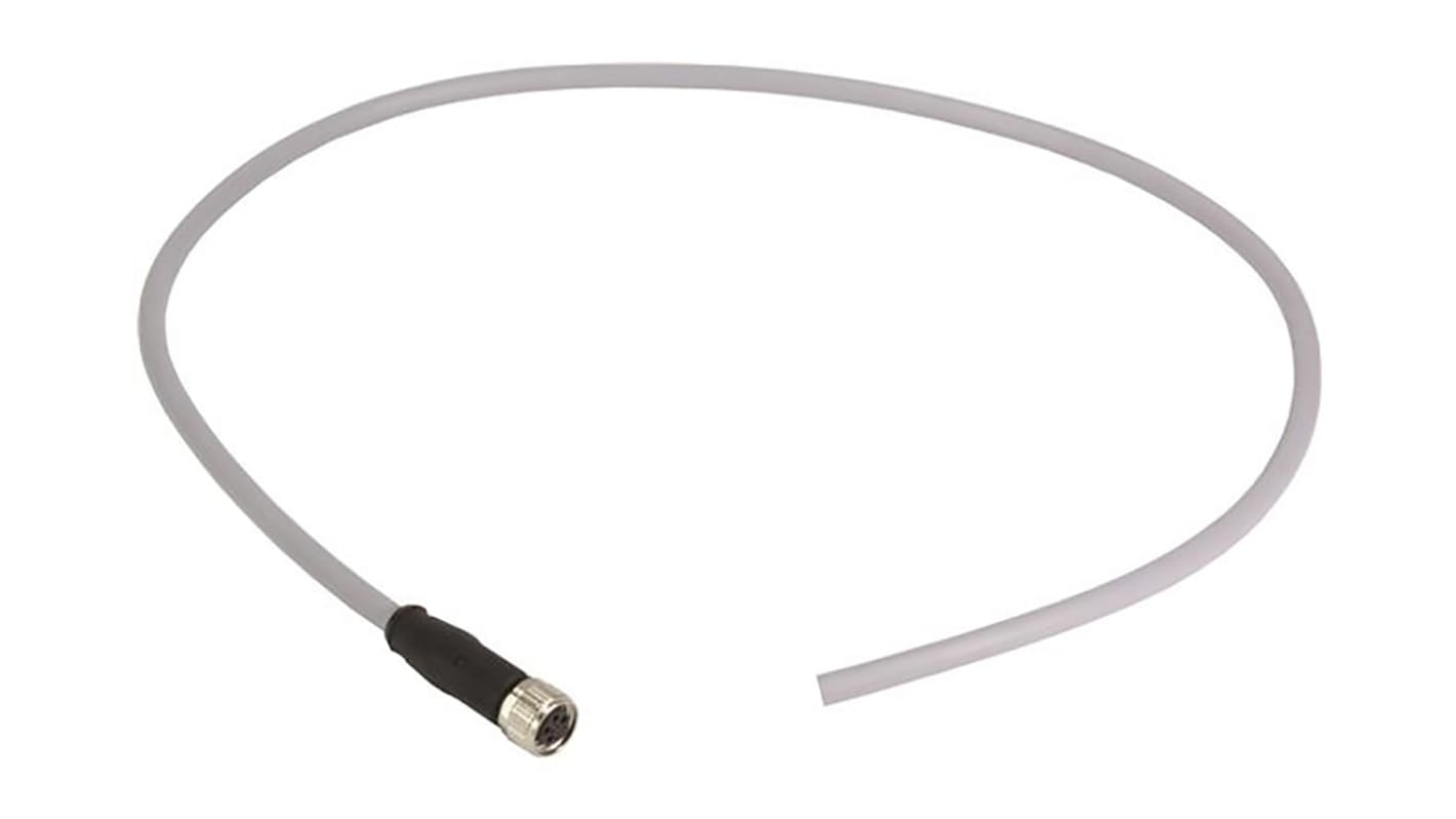 Cable de conexión HARTING, con. A M8 Hembra, 4 polos, con. B Sin terminación, cod.: A, long. 10m, IP67