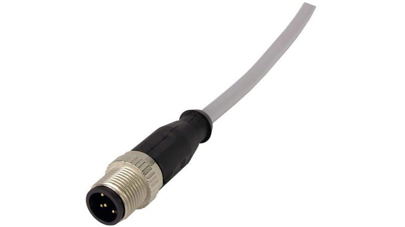 HARTING Straight Female 4 way M12 to Straight Male 4 way M12 Sensor Actuator Cable, 1m