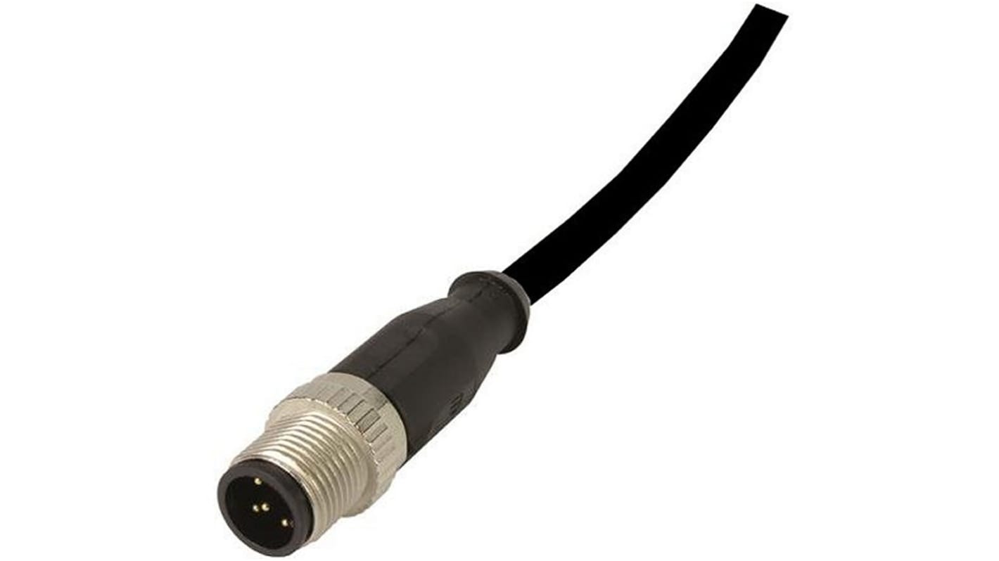 HARTING 2134 konfektioniertes Sensorkabel 4-adrig, Buchse gerade / M12 Stecker gerade, Länge 10m