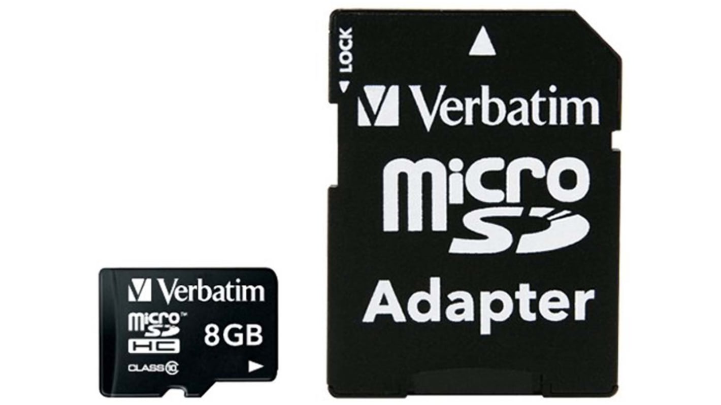 8GB Class 10 Micro SDHC + SD Adapter