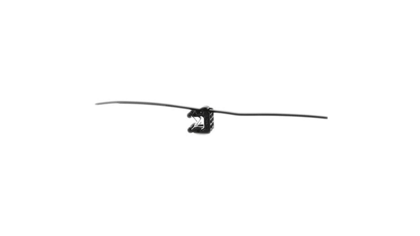 HellermannTyton Cable Tie, Assembly, 200mm x 4.6 mm, Black Polyamide 6.6 (PA66), Pk-500