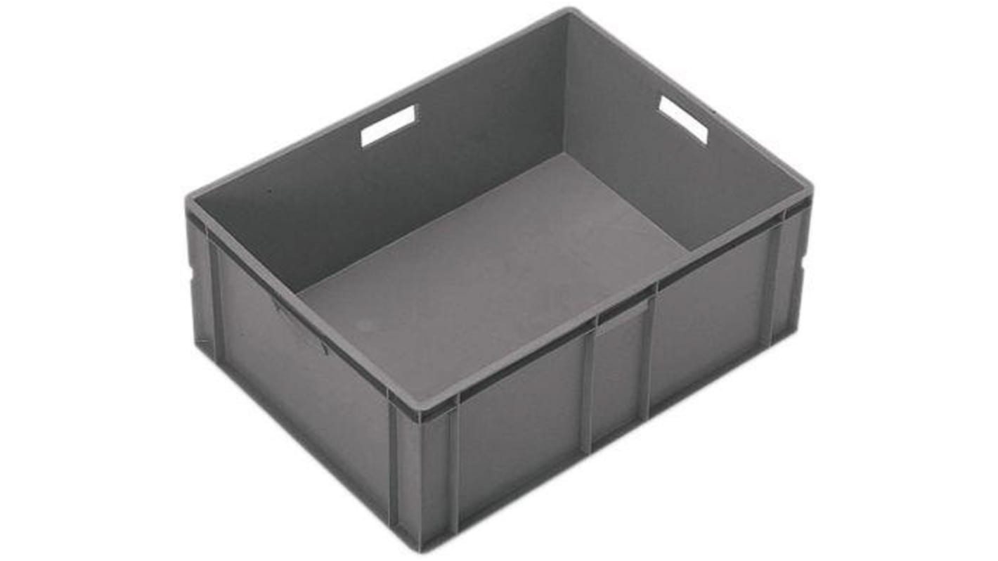 Bac de rangement empilable Gris Sans couvercle 60L, 319mm x 600mm x 400mm