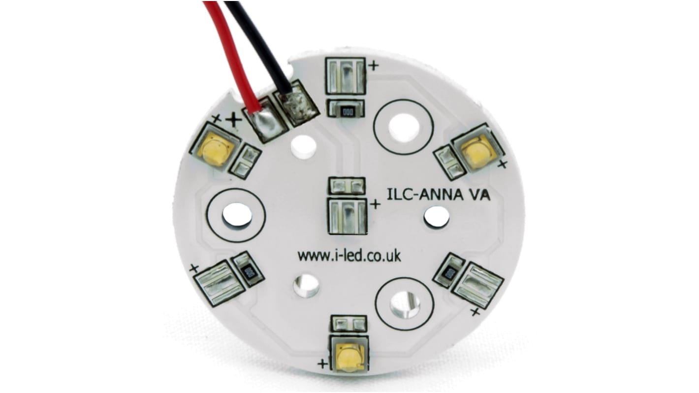 ILS, LED-Array Blau, 3-LEDs, Ø 30mm 1860 mW-Typ 2.2 (15 PCD) mm, 3.25 (19 PCD) mm Aluminiumlegierung