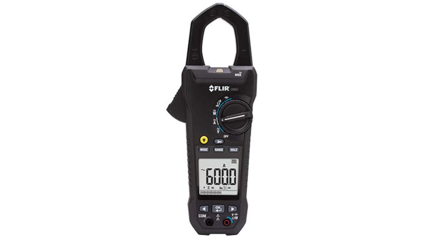 FLIR CM82 Clamp Meter, 600A dc, Max Current 600A ac CAT III 1000 V, CAT IV 600 V