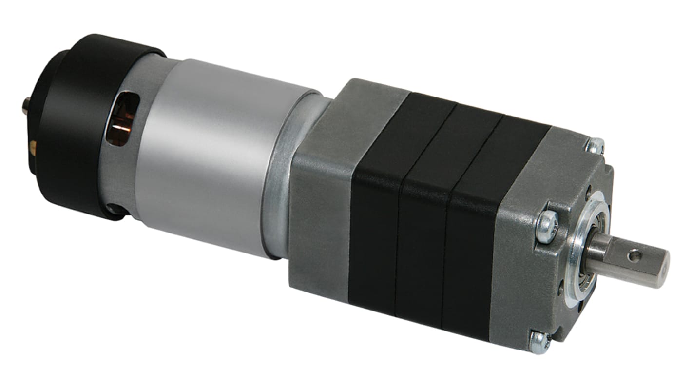 Micromotors Brushed Geared DC Geared Motor, 51.6 W, 24 V dc, 60 Ncm, 470 rpm, 8.2mm Shaft Diameter