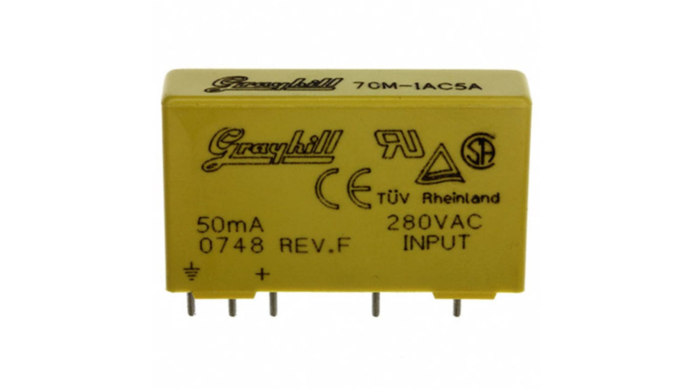 Grayhill 70-IAC Series Interface Relay Module, PCB Mount, 280V Coil