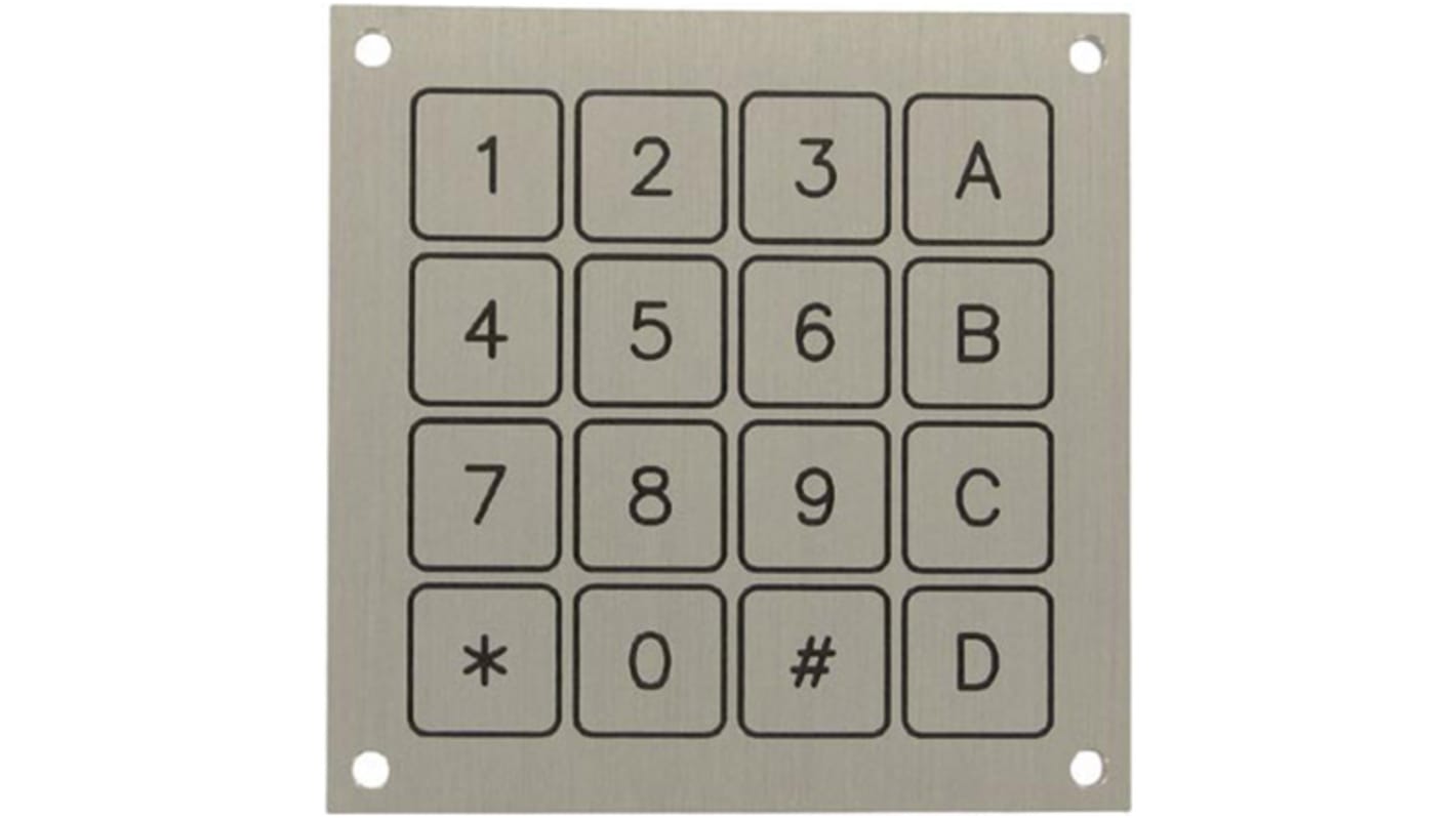 Grayhill IP68 16 Key Aluminium Keypad