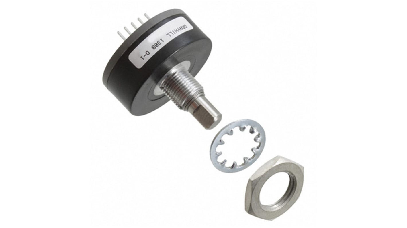 Encoder ottico Grayhill 128 impulsi/giro, 5V cc, diametro albero 6,32 mm, terminazione Pin, Montaggio superficiale