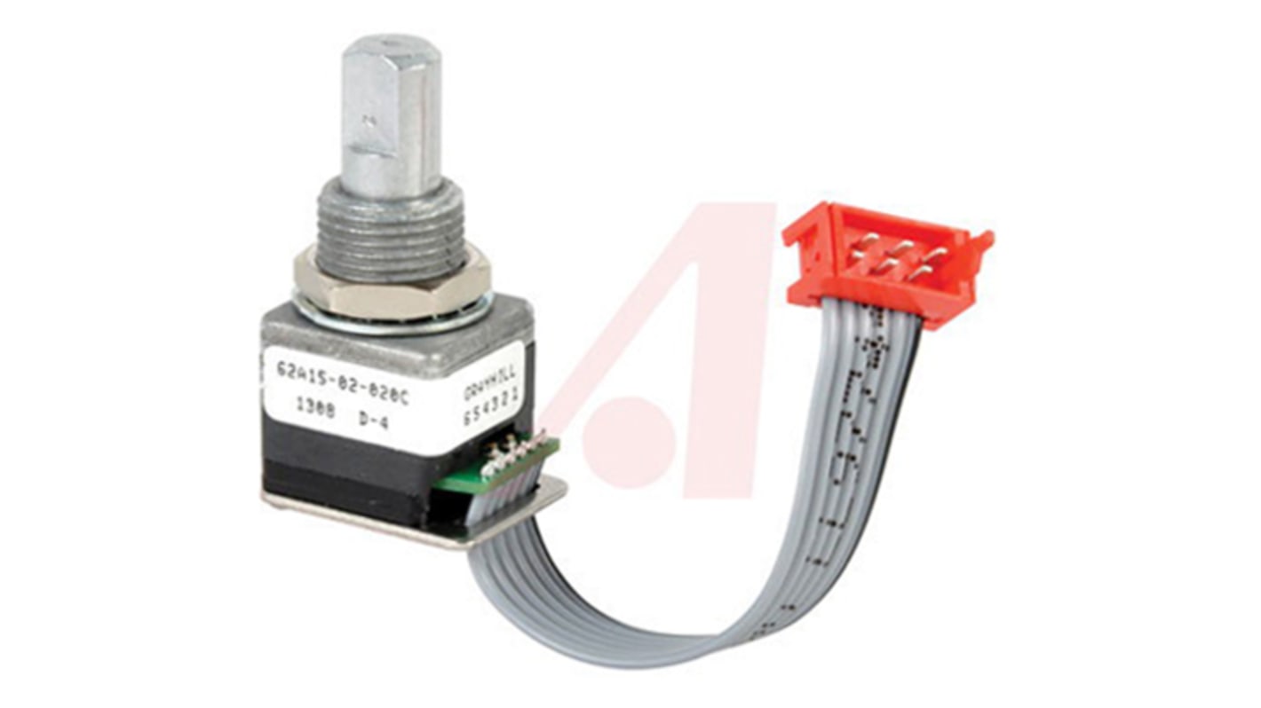 Grayhill 5V dc Optical Encoder with a 6.35 mm Flat Shaft, Surface Mount, Connector