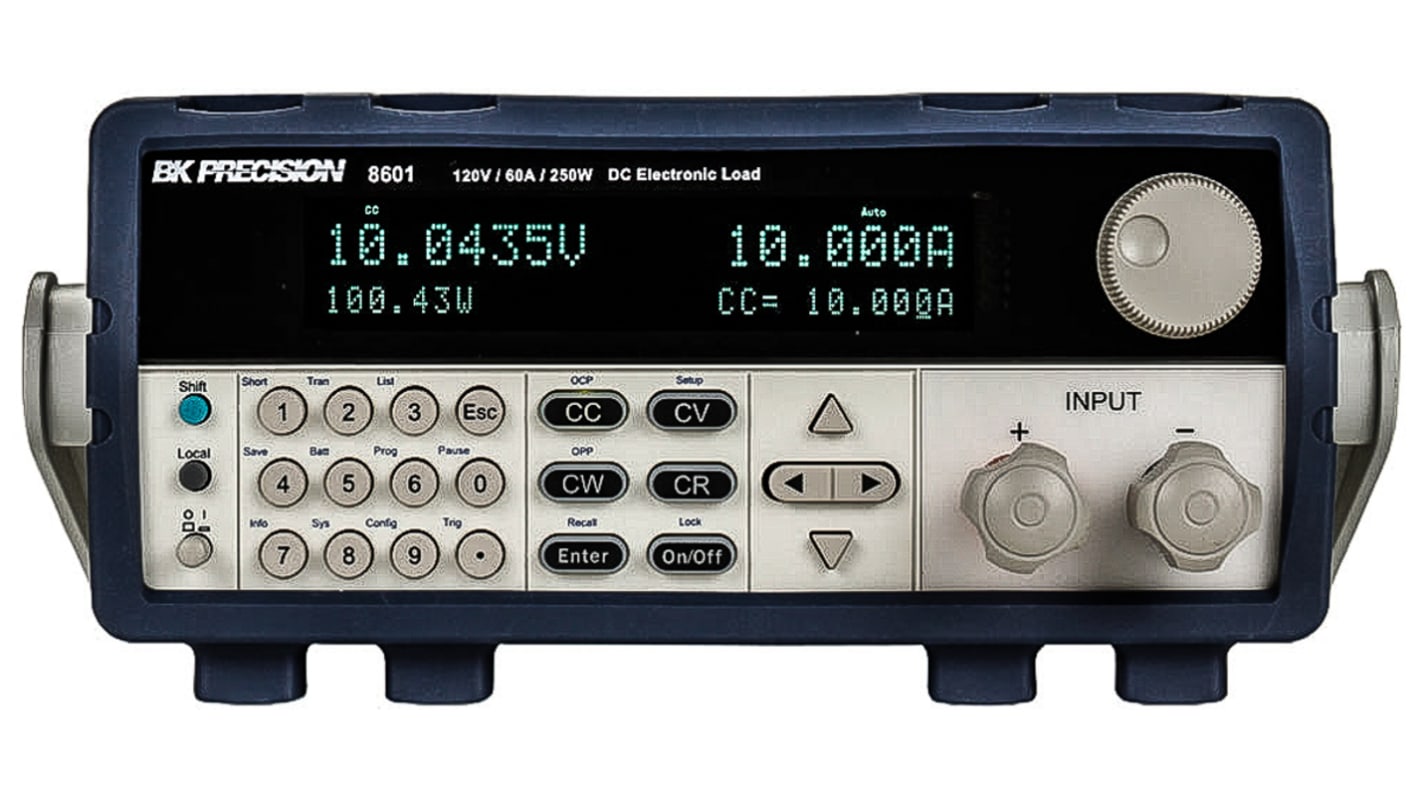 BK86 BK Precision Elektronikus DC terhelés, 0 → 60 A, 0 → 120 V, 0 → 250 W, 0 → 30 mΩ