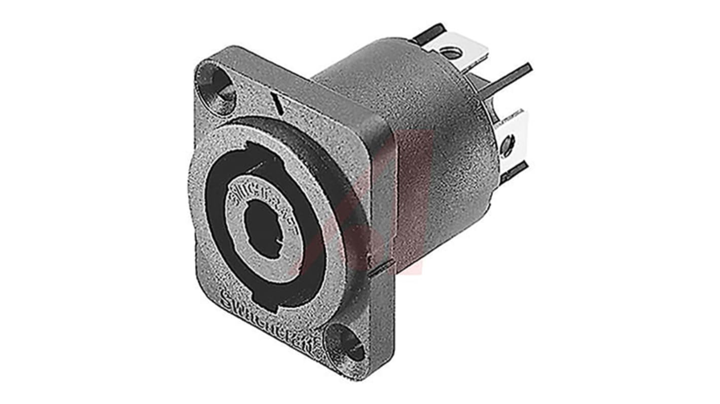 Switchcraft Panel Mount Loudspeaker Connector Socket, 50A