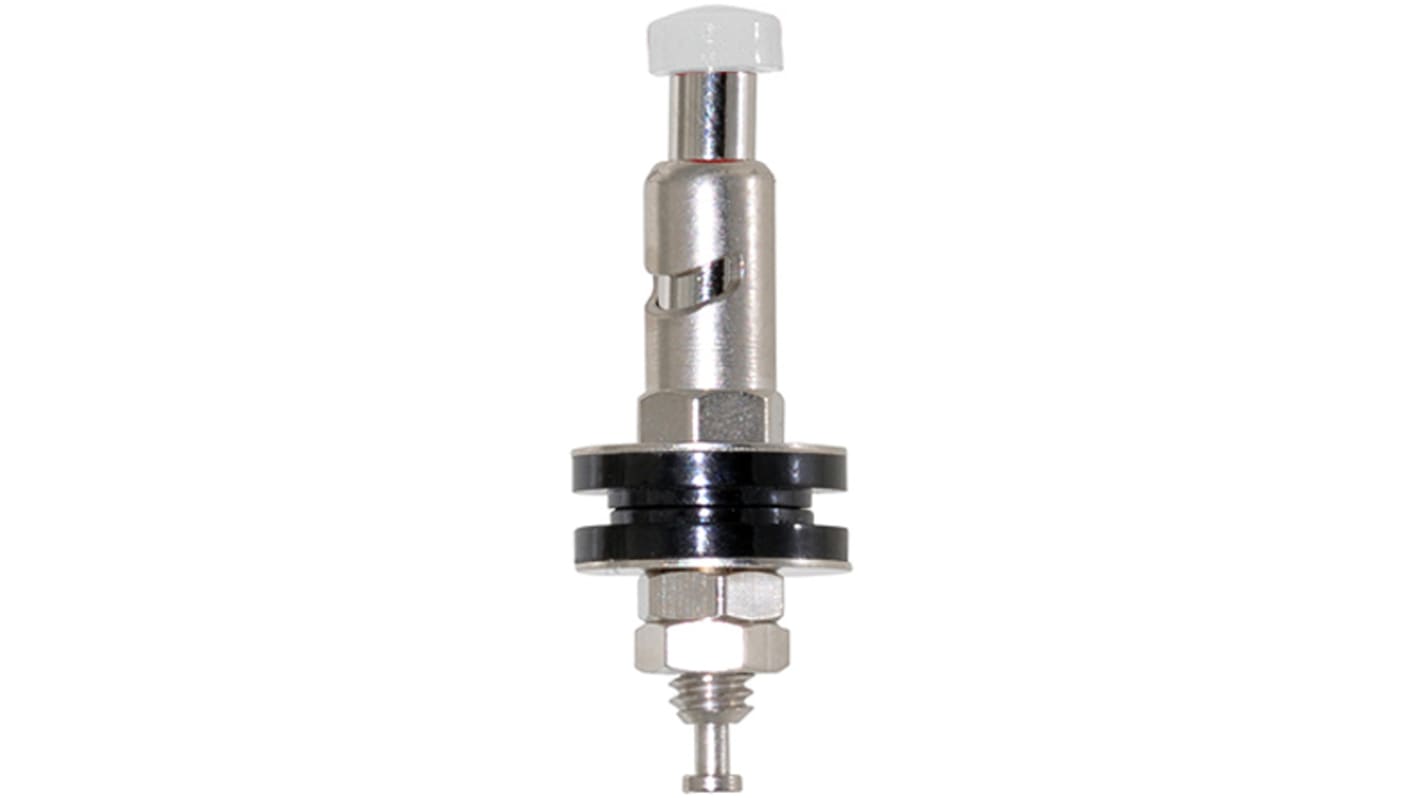 Grayhill 20A, White Binding Post With Brass Contacts and Nickel Plated