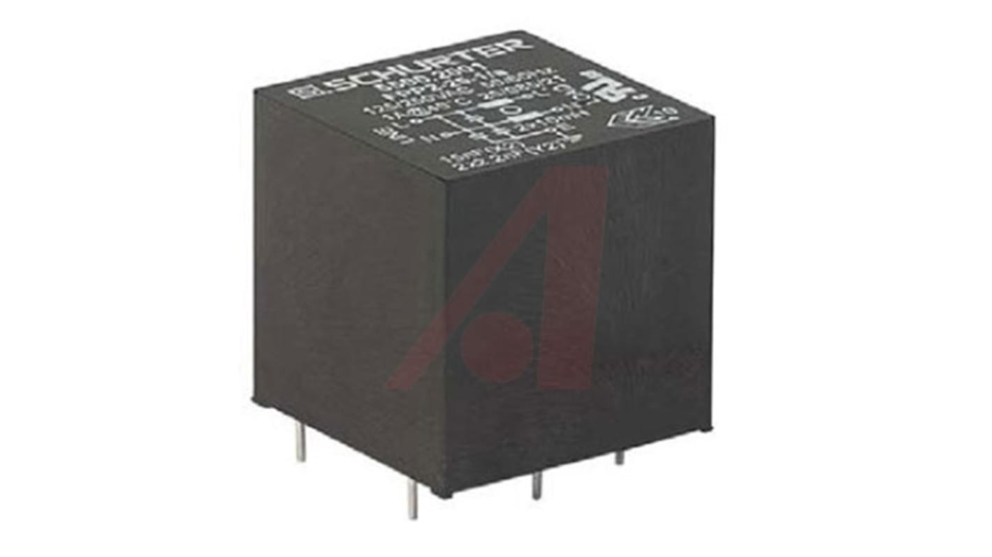 Filtro IEC Schurter, 3A, 50 (IEC) Hz, 60 (UL/CSA) Hz, 40 x 40 x 30 mm