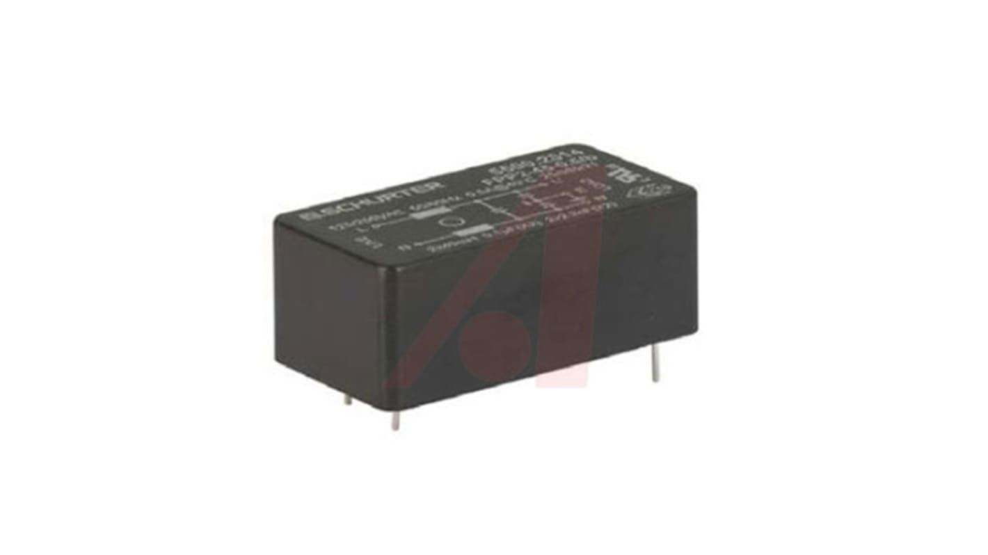 Filtr IEC, 45 x 24 x 17.5 mm, Montáž na plošný spoj, 800mA, 50 (IEC) Hz, 60 (UL/CSA) Hz, -25 → +85 °C