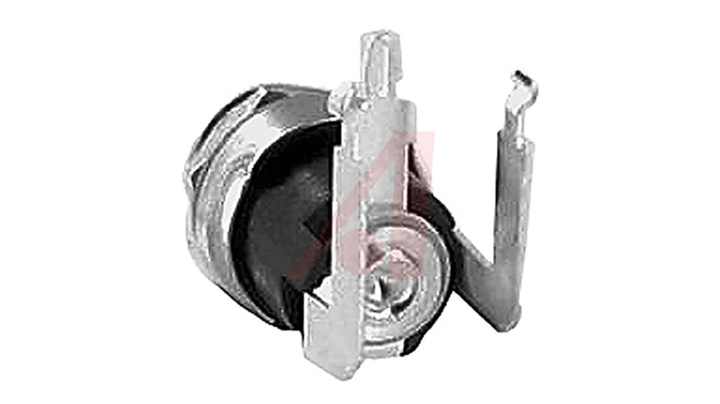 Switchcraft, RA Right Angle DC Plug Rated At 5.0A, 12.0 V, Panel Mount, length 19.5mm, Silver