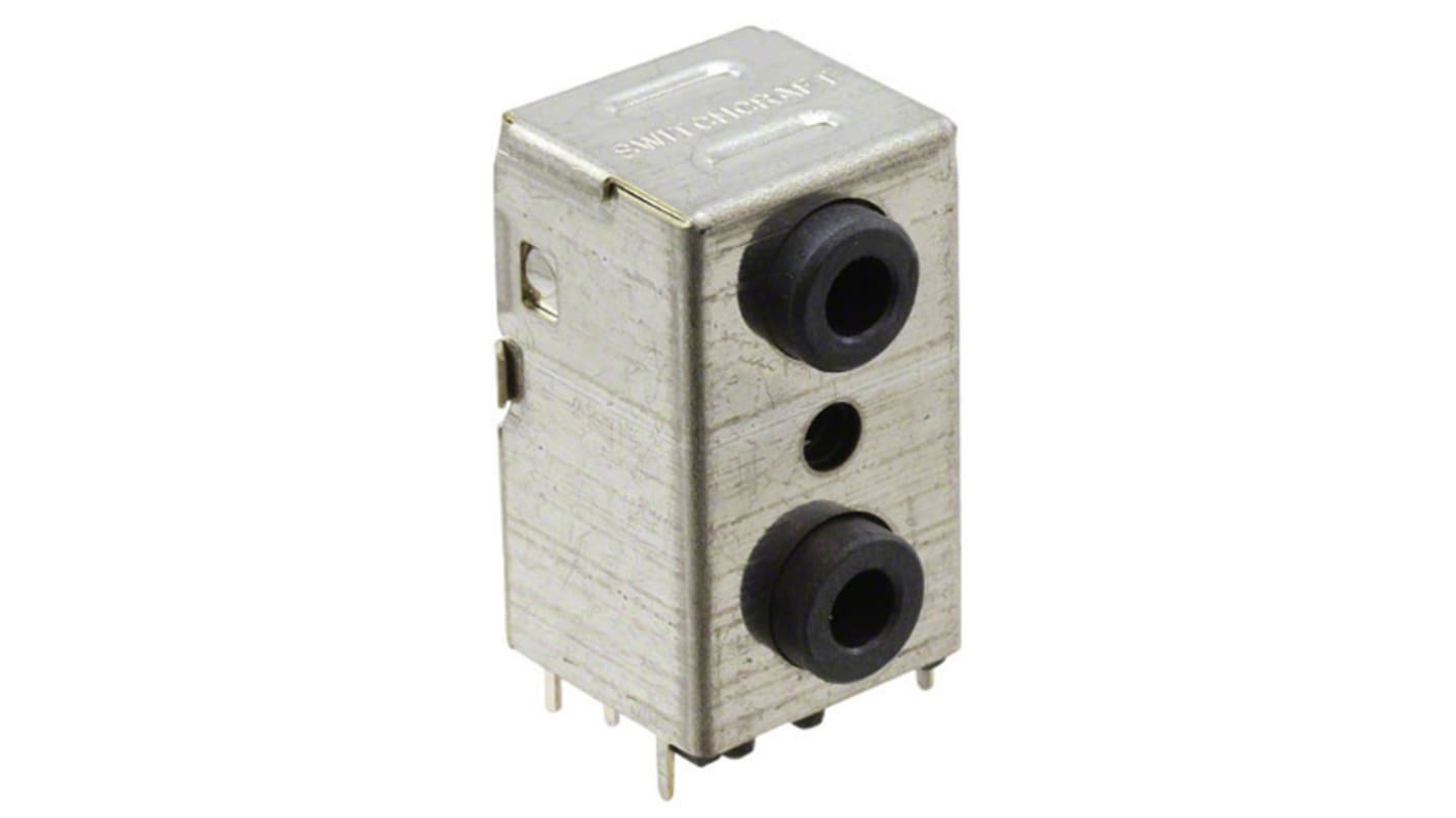 Switchcraft Jack Connector 3.5 mm Through Hole Stereo Socket, 8Pole