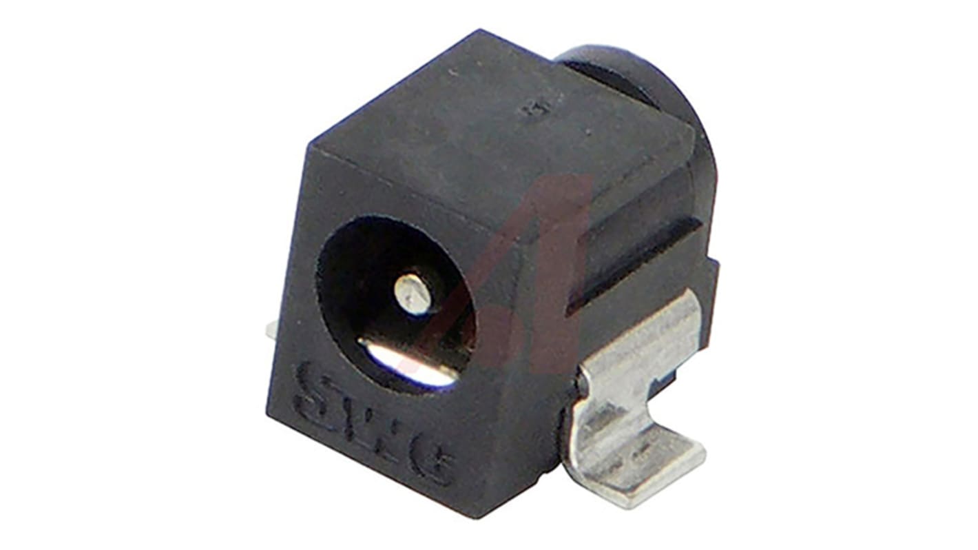 Switchcraft, DC Right Angle DC Socket Rated At 5.0A, PCB Mount, Nickel