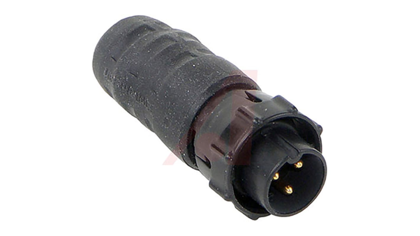 Conector Switchcraft hembra serie EN3 de 3 vías macho, montaje aéreo, IP16, IP18, IP66, IP68