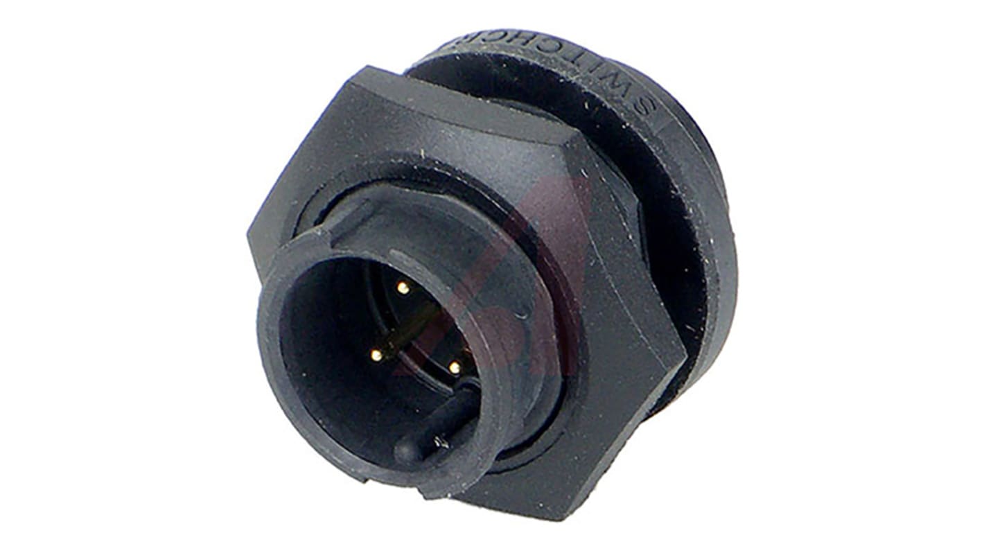 Switchcraft Connector, 3 Contacts, Panel Mount, Socket, Male, IP16, IP18, IP66, IP68, EN3 Series