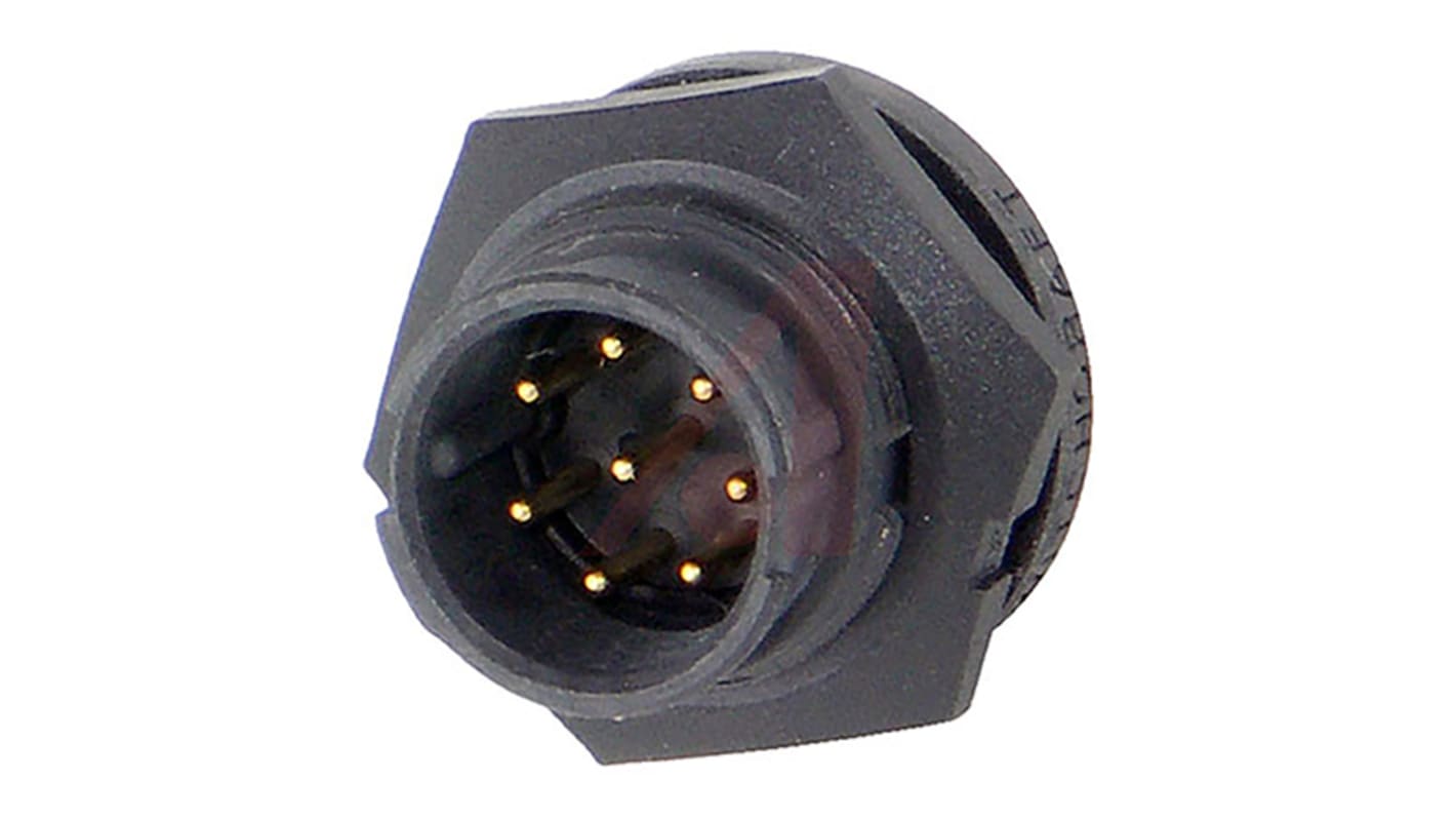 Conector circular Switchcraft hembra serie EN3 de 8 vías macho, Montaje en Panel, IP16, IP18, IP66, IP68